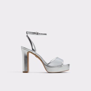 Chicglimmer Silver Women's Platform Sandals
