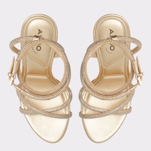 Manaelden Gold Women's Heeled Sandals - 画像 (6)