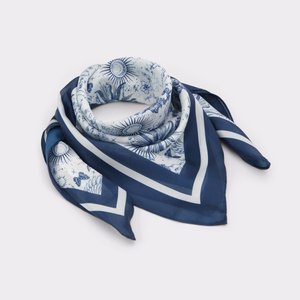 Wilse Navy Women's Scarves